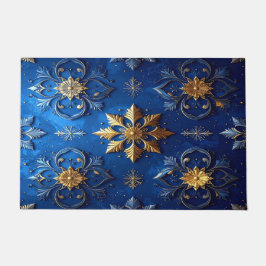 Blue Decorative Holiday Doormat Fußmatte