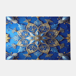 Blue Decorative Holiday Doormat Fußmatte