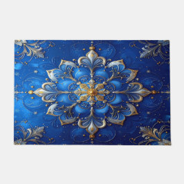 Blue Decorative Holiday Doormat Fußmatte
