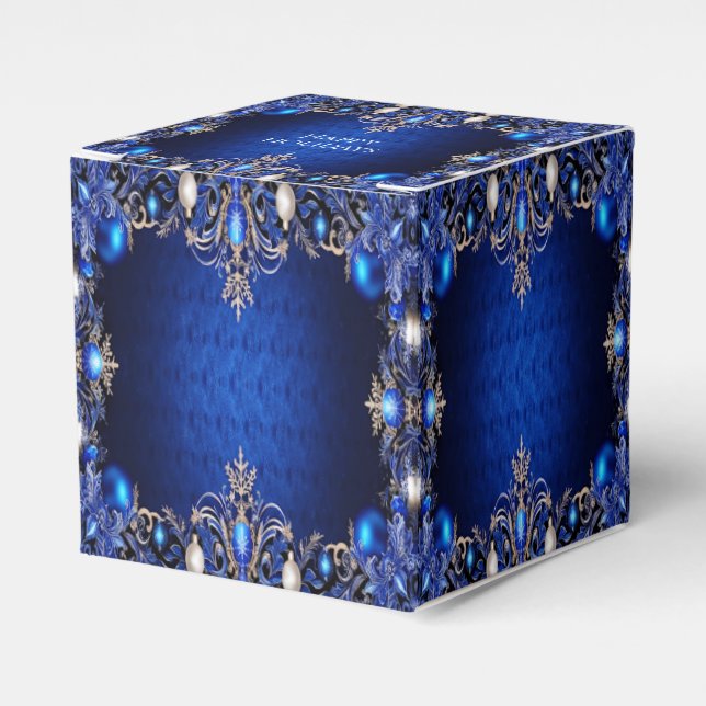 Blue Decorative Holiday Geschenkboxen Geschenkschachtel (Vorderseite)