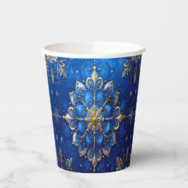 Blue Decorative Holiday Paper Cups Pappbecher
