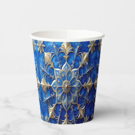 Blue Decorative Holiday Paper Cups Pappbecher
