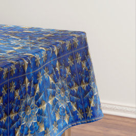 Blue Decorative Holiday Tablecloth Tischdecke