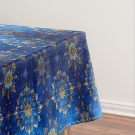 Blue Decorative Holiday Tablecloth Tischdecke