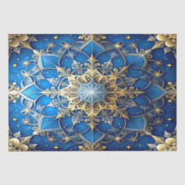 Blue Decorative Holiday Tissue Paper Seidenpapier