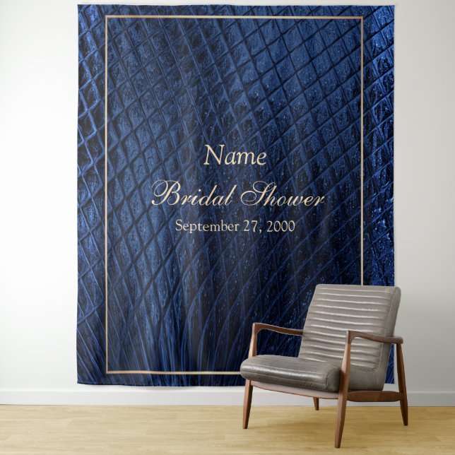 Blue Decorative Moderne Foto Hintergrund Tapestati Wandteppich (Beispiel)