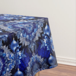 Blue Decorative Ornaments Holiday Tablecloth Tischdecke