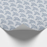Blue Deko Fans Pattern Geschenkpapier<br><div class="desc">Ein mittelblauer Deko Fans Muster für wunderschöne Pakete,  die eine Vielzahl von Anlässen Anzug.</div>