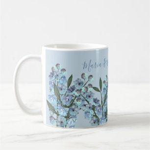 Blue Delphinium Coffee Tasse
