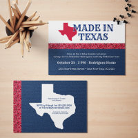 Blue Denim & Red Bandana Print Texas Baby Dusche