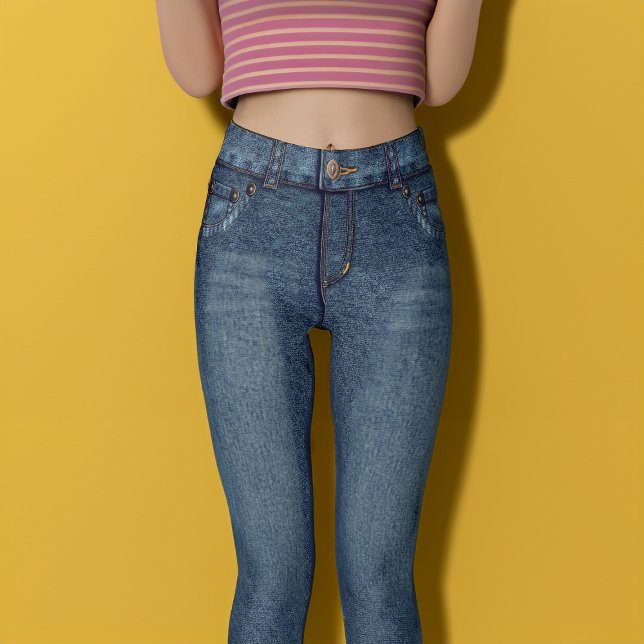 Blue Denim Skinny Jeans Leggings (Von Creator hochgeladen)