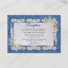 Blue Denim, Spitzen, Kostümschmuck & Kittens Begleitkarte