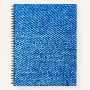Blue Denim Texture Notizbuch