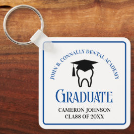 Blue Dental School Custom Abschluss Gift Schlüsselanhänger