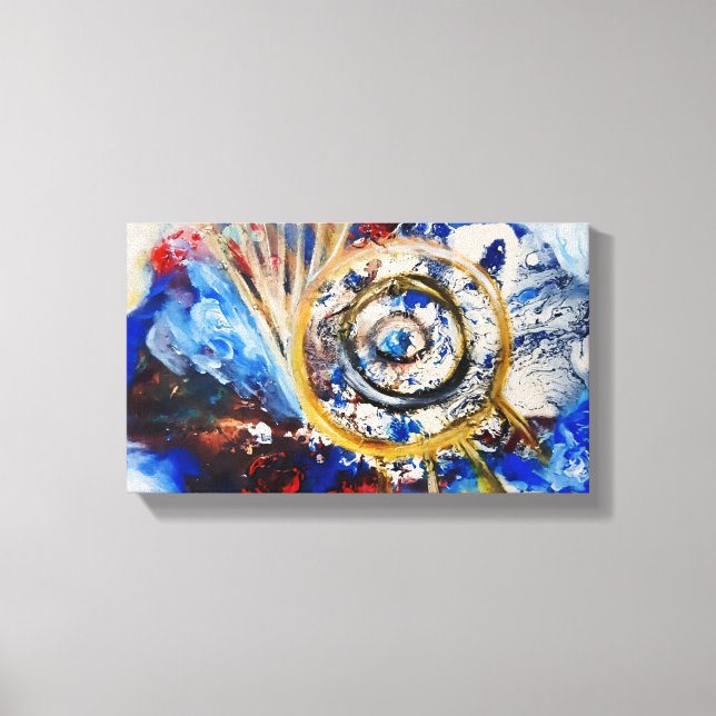 Blue Design Leinwanddruck (Vorderseite)