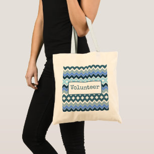 Blue Designed Tragetasche
