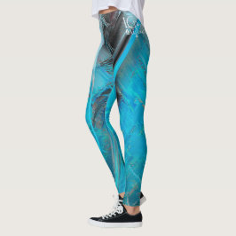 Blue Designer-Leggings Leggings