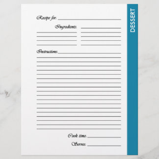 Blue DESSERT 2-seitige Rezeptorseiten