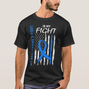 Blue Diabetes Awareness Best Friend American Flag T-Shirt