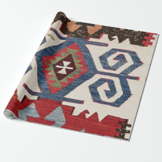 Blue Diamond Arrow Konya // 19. Jahrhundert Geschenkpapier