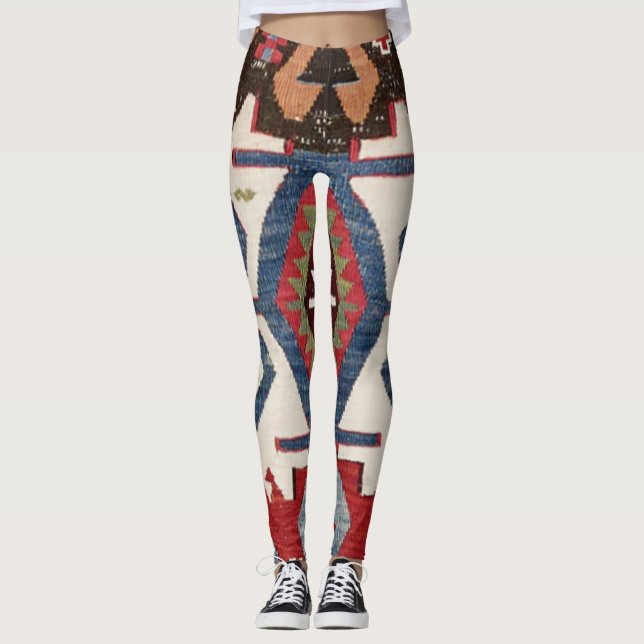 Blue Diamond Arrow Konya // 19. Jahrhundert Leggings (Vorderseite)