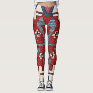 Blue Diamond Arrow Konya II 19. Jahrhundert Authen Leggings