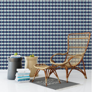 Blue Diamond Christmas Hanukkah Kariert Tapete