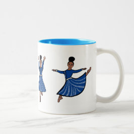 Blue Diamond Dancer #1 Zweifarbige Tasse
