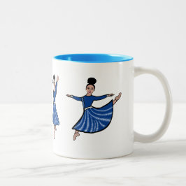 Blue Diamond Dancer #2 Zweifarbige Tasse