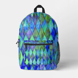 Blue Diamond Design Bedruckter Rucksack