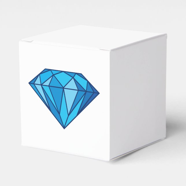 Blue Diamond Favor Box Geschenkschachtel (Vorderseite)