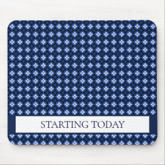 Blue Diamond Gemustert Mouse pad Mousepad