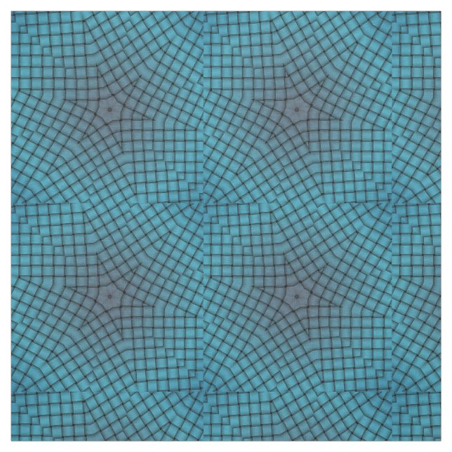 Blue Diamond Karo Star Geometric Print Pattern Stoff (Muster)