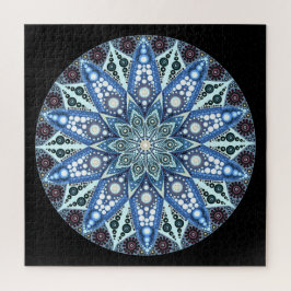 Blue Diamond Mandala Puzzle