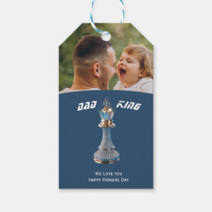 Blue Diamond Metallic King Schach Vätertag Geschenkanhänger