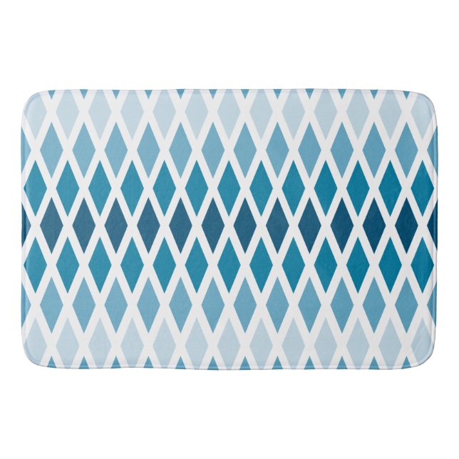 Blue Diamond Ombre Badematte (Vorderseite)