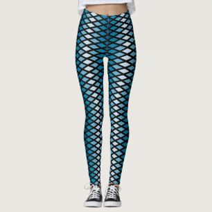 Blue Diamond Ombre Leggings