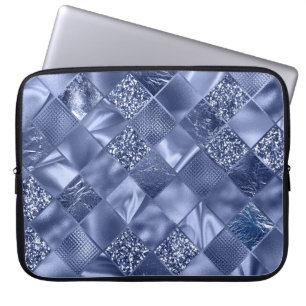 BLUE DIAMOND SHIMMER DIAMOND PATTERN LAPTOPSCHUTZHÜLLE