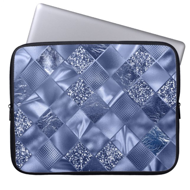 BLUE DIAMOND SHIMMER DIAMOND PATTERN LAPTOPSCHUTZHÜLLE (Vorderseite)