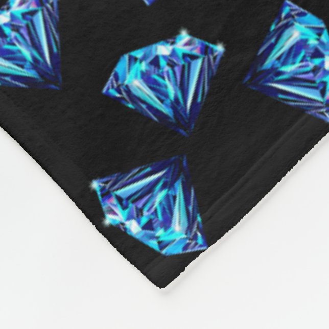 Blue Diamonds Fleecedecke (Ecke)