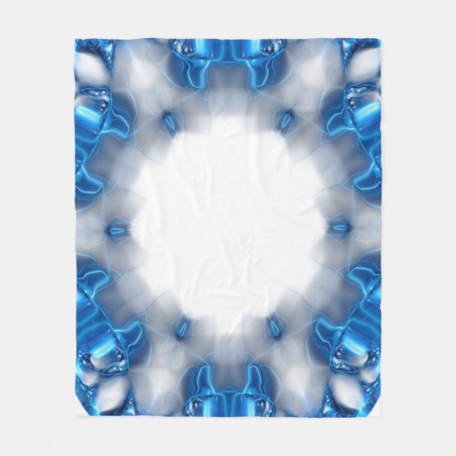 Blue Diamonds Fleecedecke (Vorderseite)