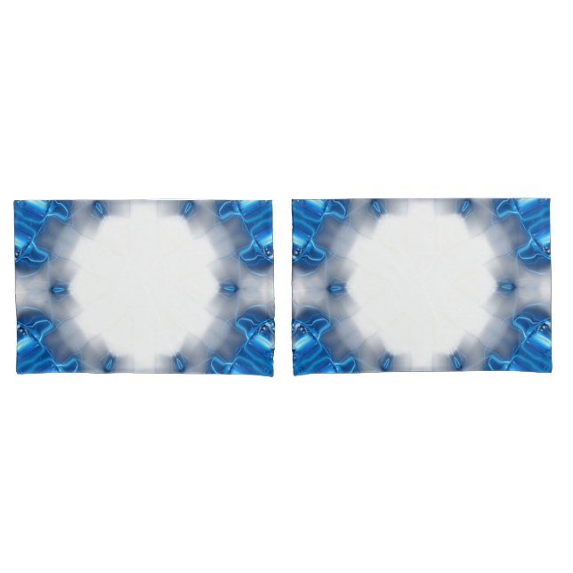 Blue Diamonds Kissenbezug (Vorderseite-Set)