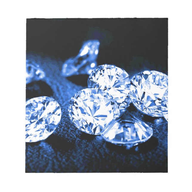 Blue Diamonds Notizblock (Vorderseite)