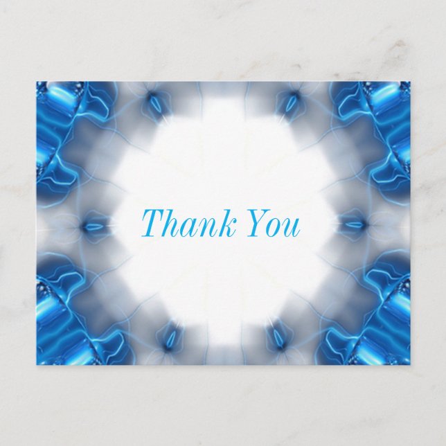 Blue Diamonds Postkarte (Vorderseite)