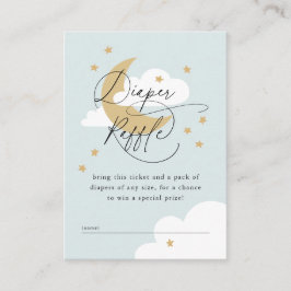 Blue Diaper Raffle Baby Shower Encl Begleitkarte