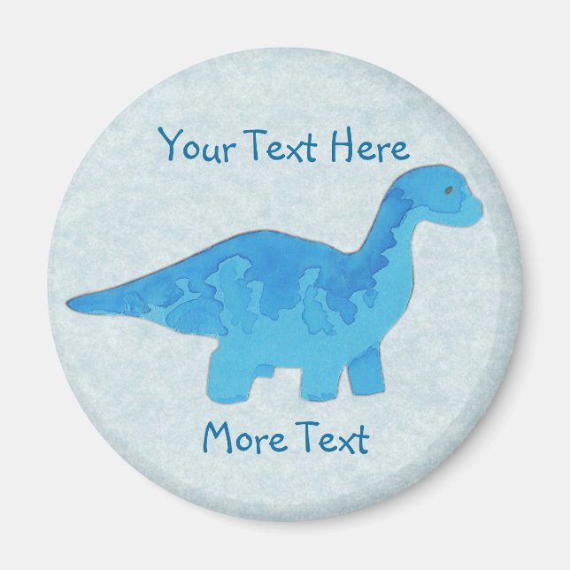 Blue Dino Magnet (Vorne)