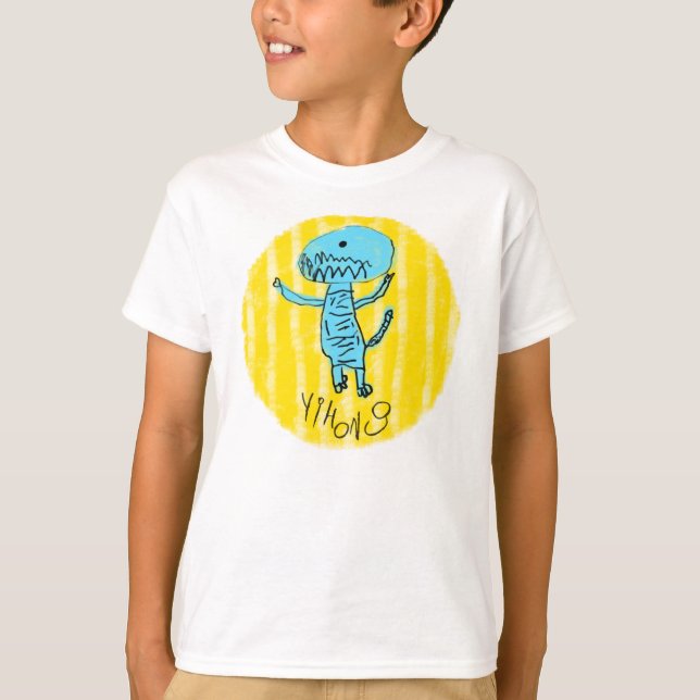 Blue Dino T-Shirt (Vorderseite)