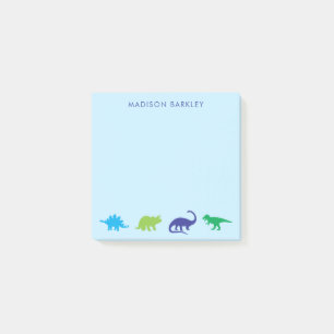 Blue Dinosaur Niedlich Kid's Dino Postit Notizen