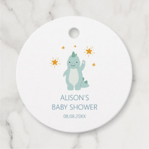 Blue Dinosaur Twinkle Star Baby Boy Geschenkanhänger