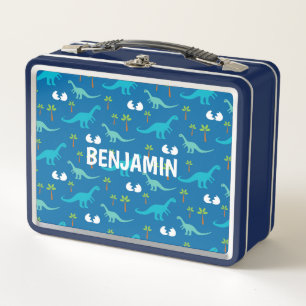 Blue Dinosaurier Custom Lunch Box